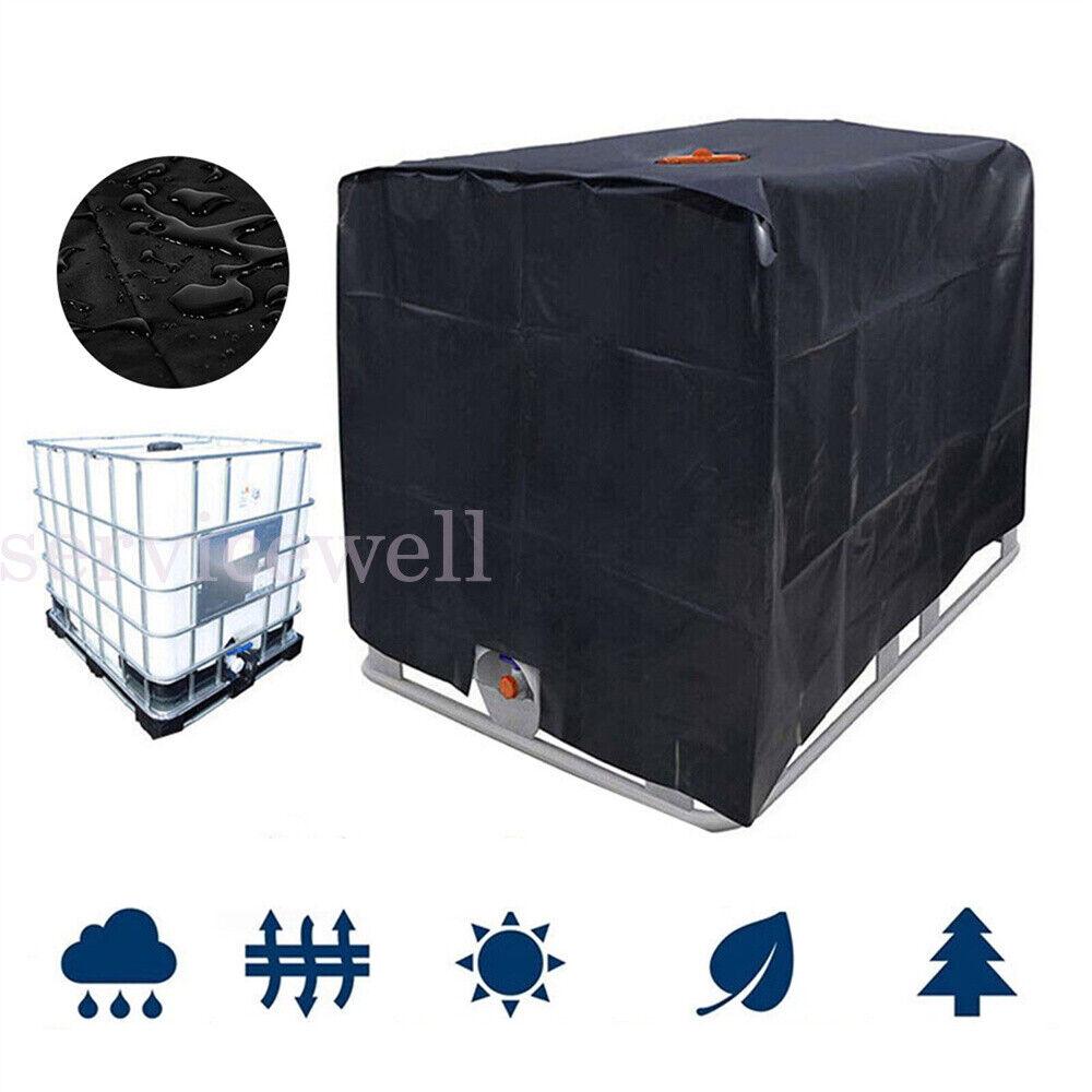 1000L Water Tank Cover Sun Protective Hood UV Resistant Rain IBC Container - Image 3