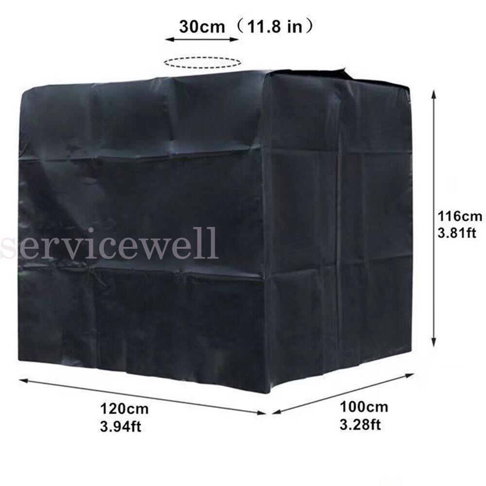 1000L Water Tank Cover Sun Protective Hood UV Resistant Rain IBC Container - Image 2
