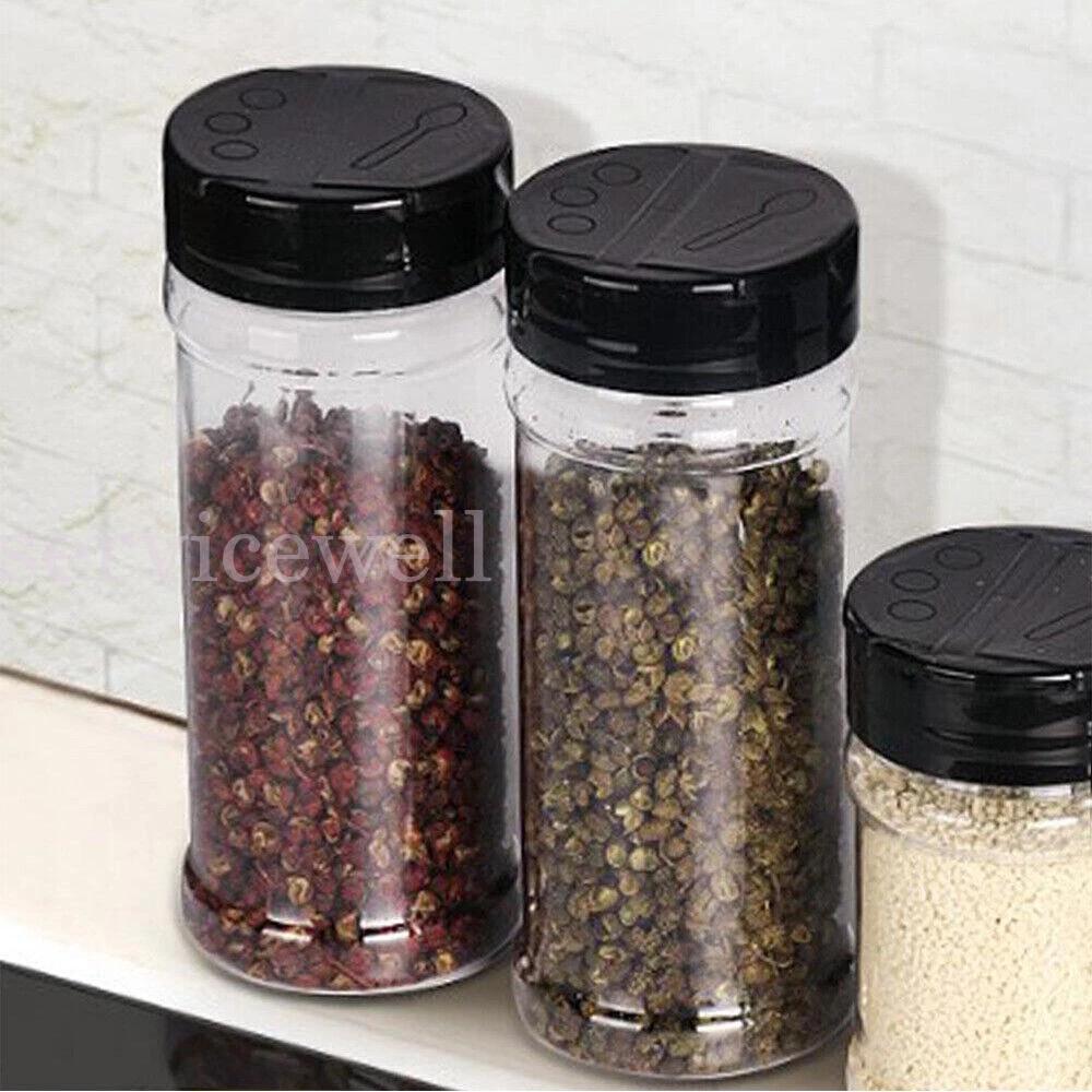 100ML Plastic Spice Bottles Jars Containers Lid Herb Empty Spice Bottle - Image 2