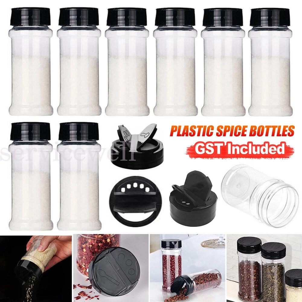 100ML Plastic Spice Bottles Jars Containers Lid Herb Empty Spice Bottle
