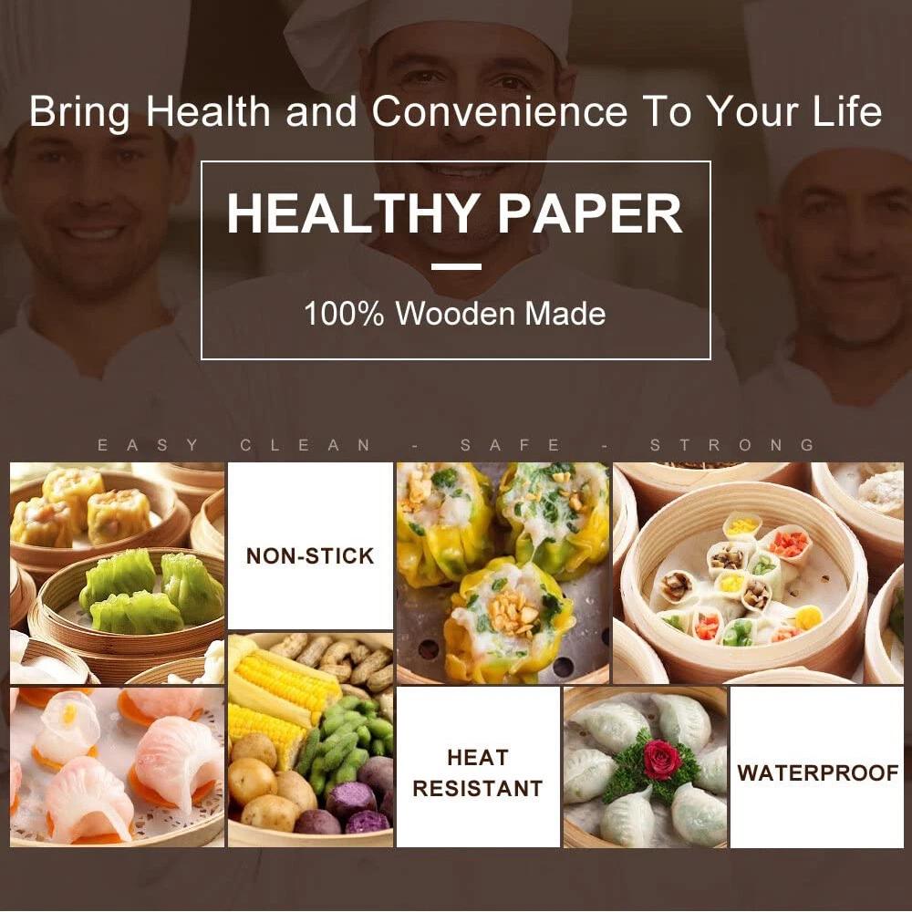 Air Fryer Liners Non-Stick 7/8/9 Inch Round Perforated Parchment Paper Pad - Image 2