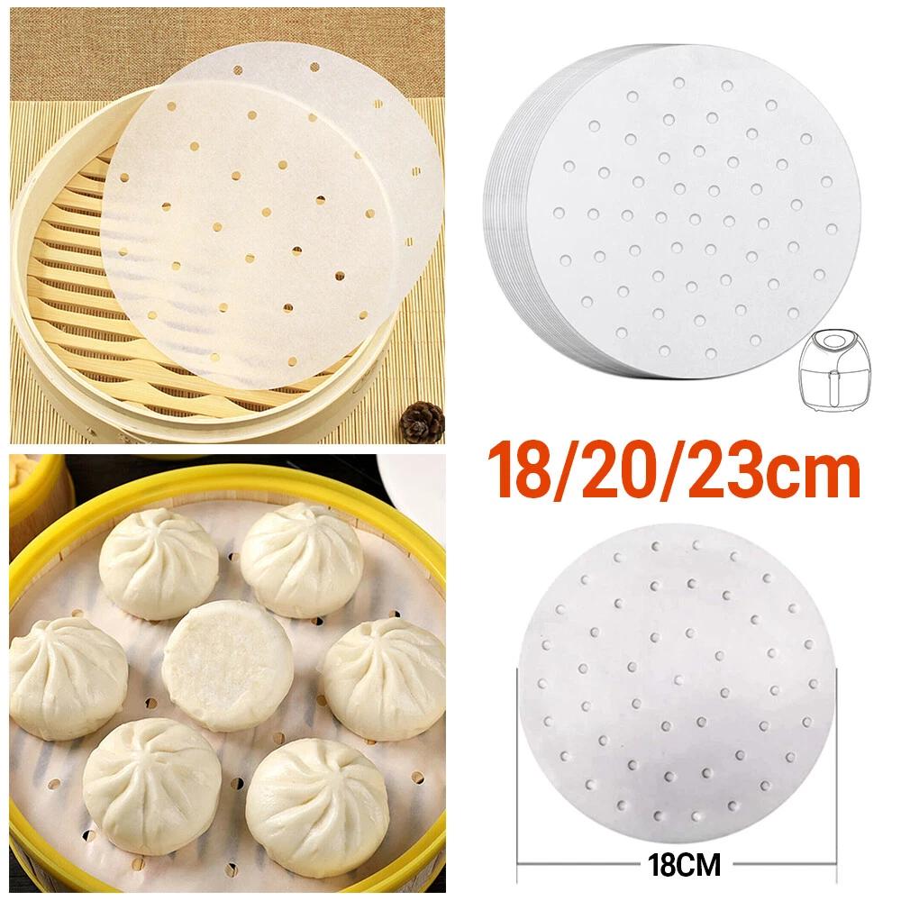 Air Fryer Liners Non-Stick 7/8/9 Inch Round Perforated Parchment Paper Pad