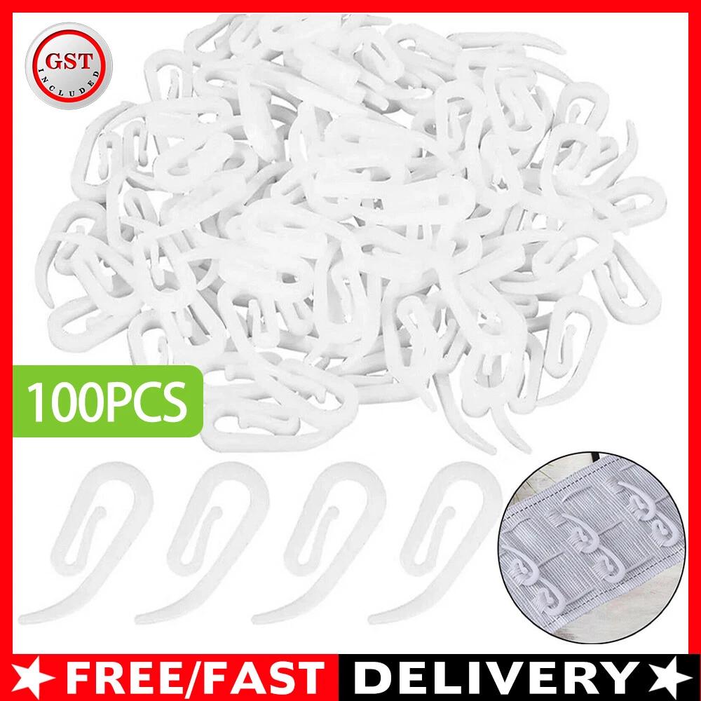 Nylon Curtain Hooks Lace Pencil Boat Caravan Campe Plastic Pleat