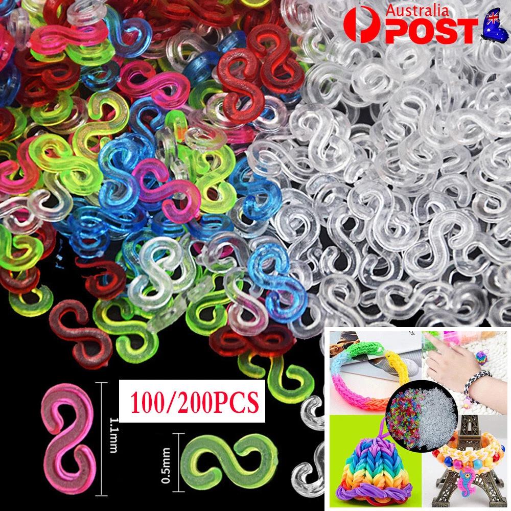 S clips Loom Bands Plastic Refill Knit Kit DIY Ring Magical Bracelet