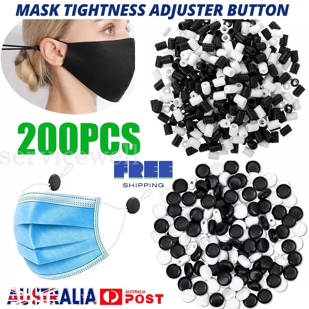Elastic Cord Mask Tightness Adjuster Button Ear Locks Non-Slip Stopper
