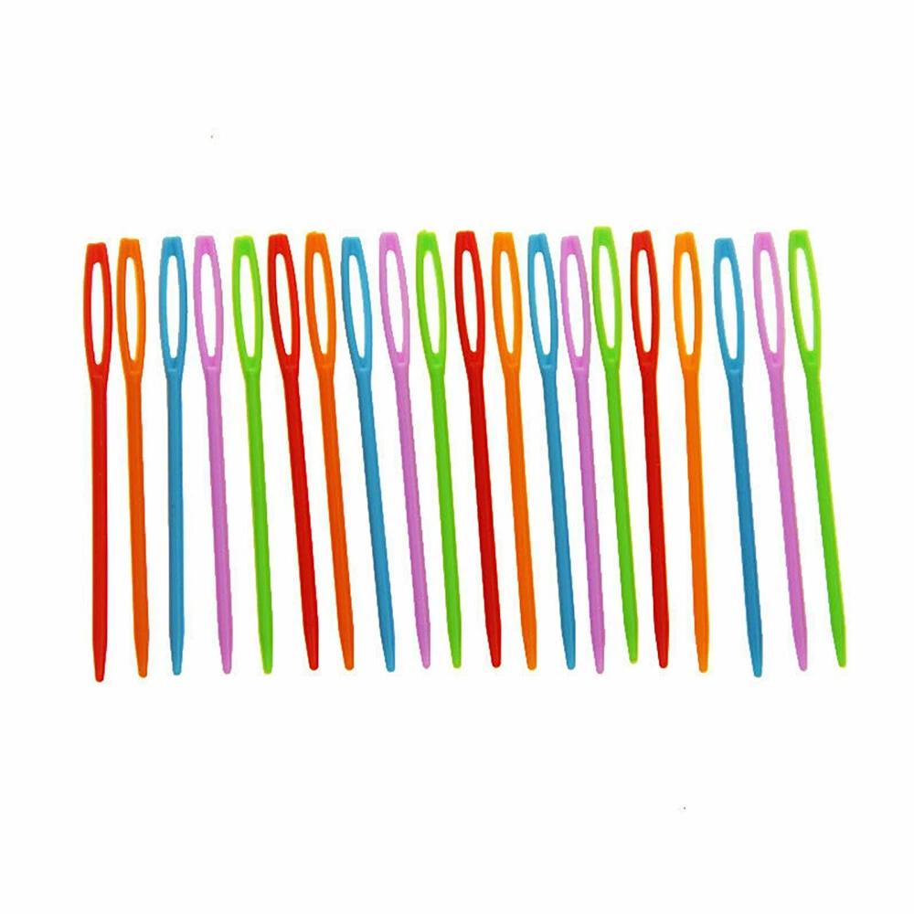 100 X PLASTIC NEEDLES SEWING KNITTING DARNING THREADING 7CM NEEDLES - Image 7