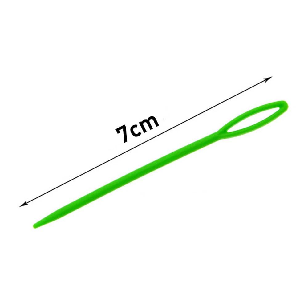 100 X PLASTIC NEEDLES SEWING KNITTING DARNING THREADING 7CM NEEDLES - Image 4