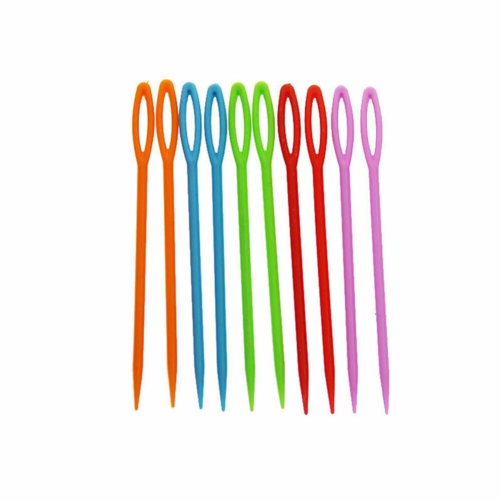 100 X PLASTIC NEEDLES SEWING KNITTING DARNING THREADING 7CM NEEDLES - Image 6