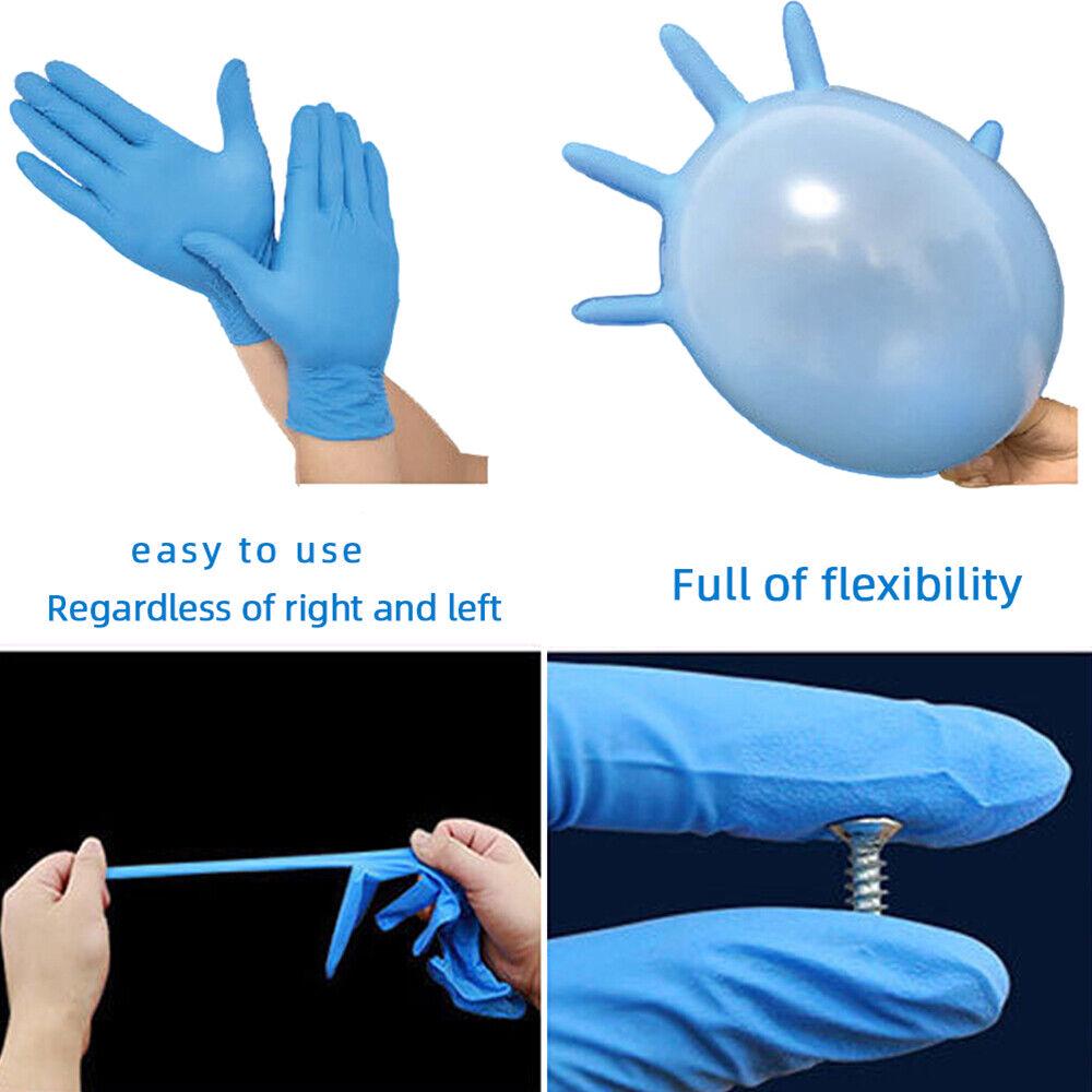 Industrial Mechanic Work Black Disposable Nitrile Gloves Rubber Blend 6.0g - Image 2