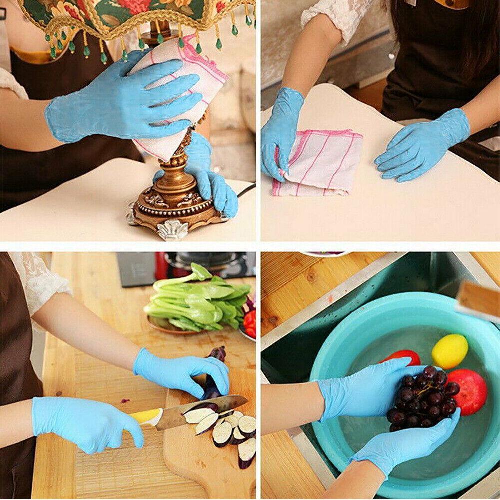 Industrial Mechanic Work Black Disposable Nitrile Gloves Rubber Blend 6.0g - Image 3