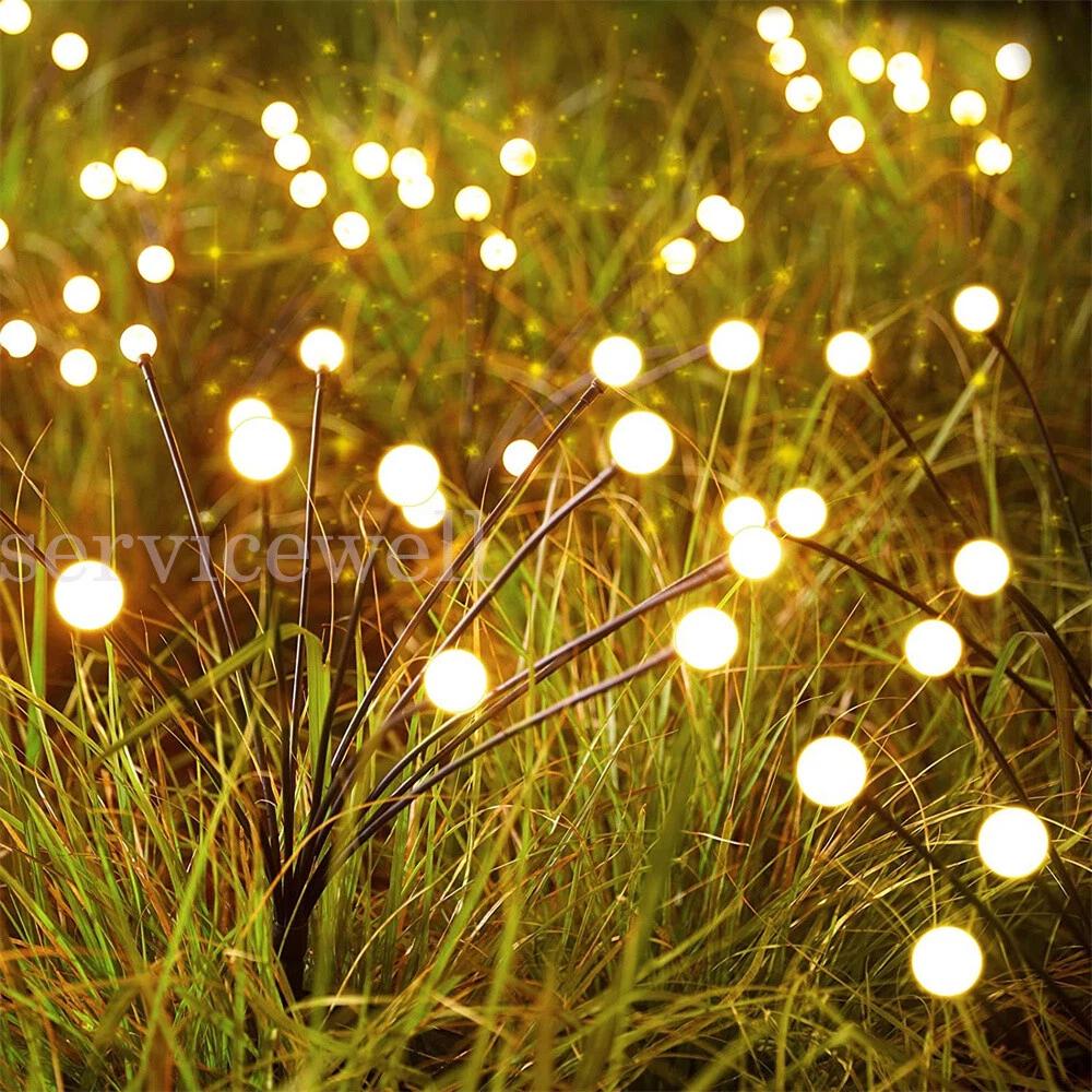 10LED Solar Firefly Light Garden Waterproof Swaying Lamp Outdoor Landscape Decor - Image 2