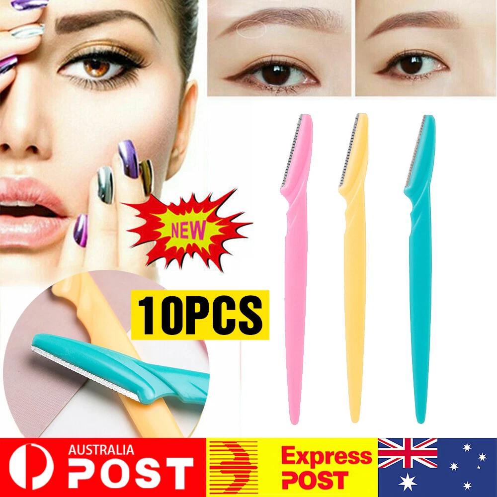 10PCS Eyebrow Brow Razor for Dermaplaning Painless Portable Facial Shaper