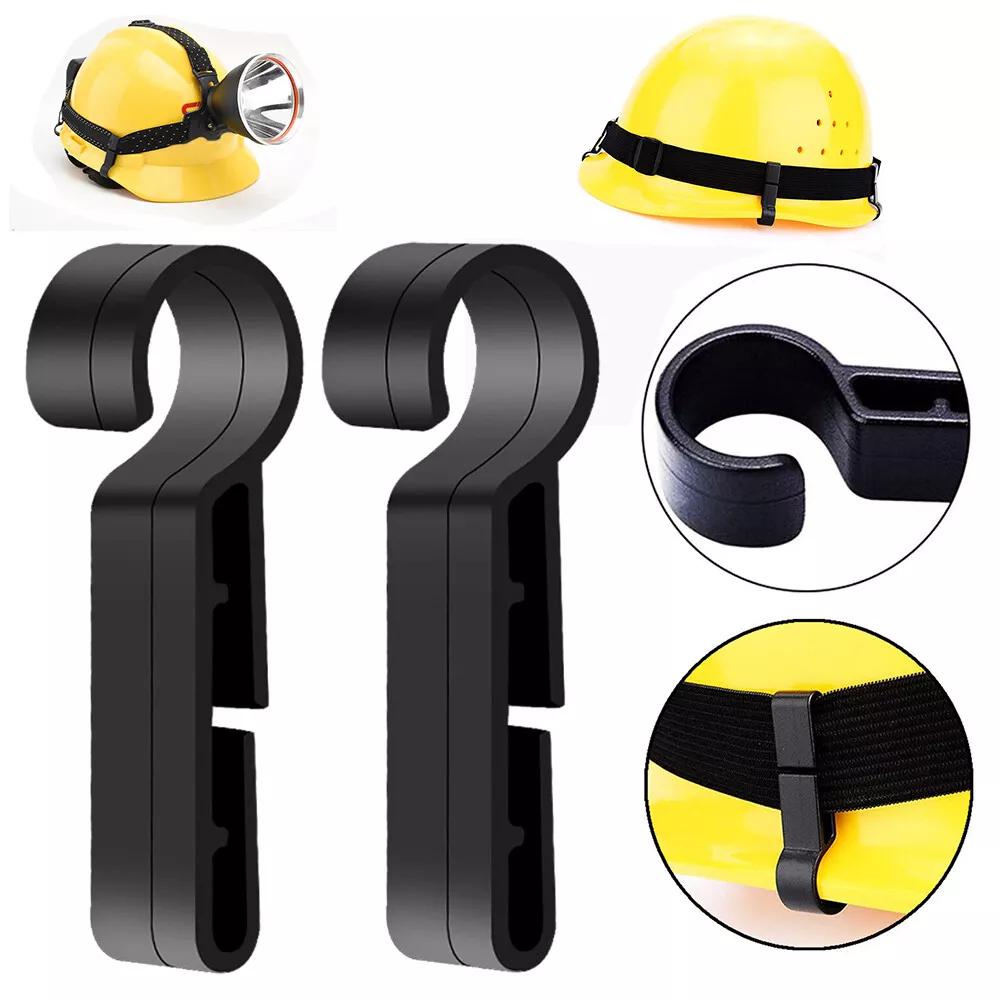 10PCS Helmet Clips Headlamp Hard Hat Safety Helmet Cap Head Lamp Buckle Hook Kit - Image 3