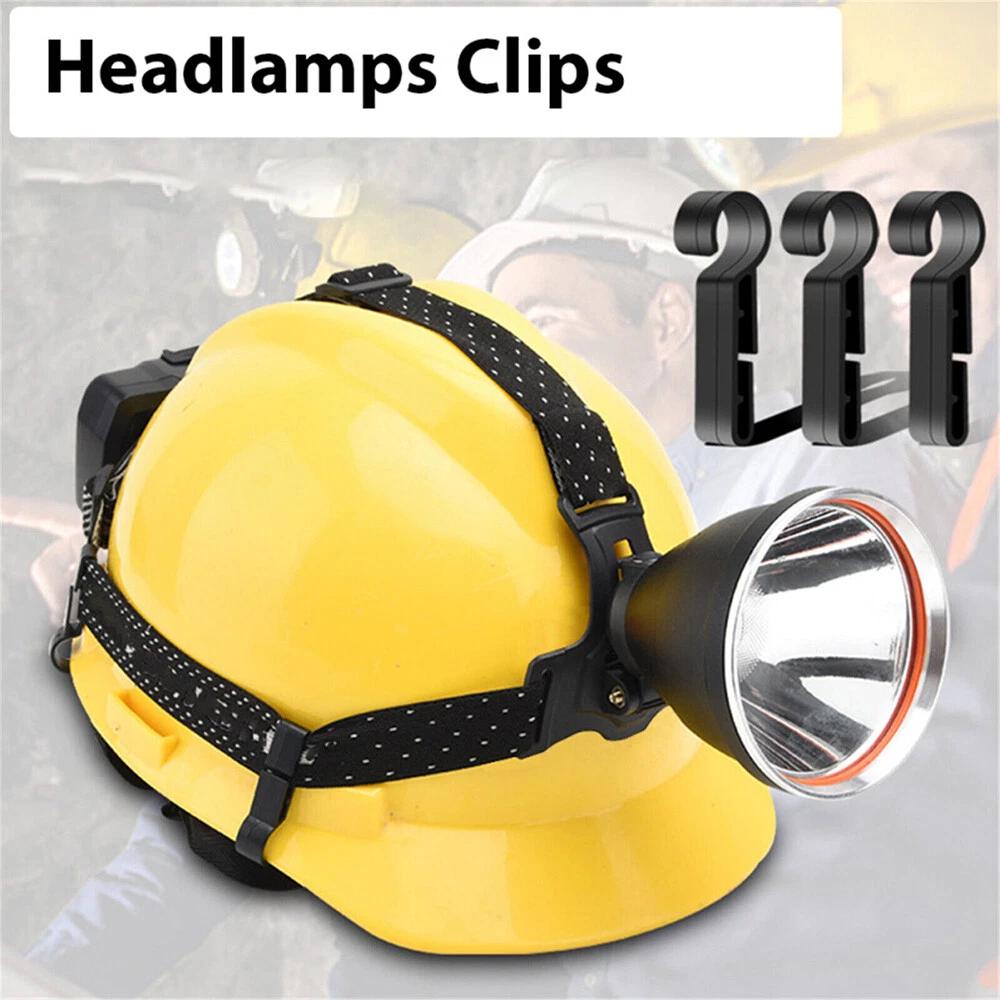 10PCS Helmet Clips Headlamp Hard Hat Safety Helmet Cap Head Lamp Buckle Hook Kit - Image 6