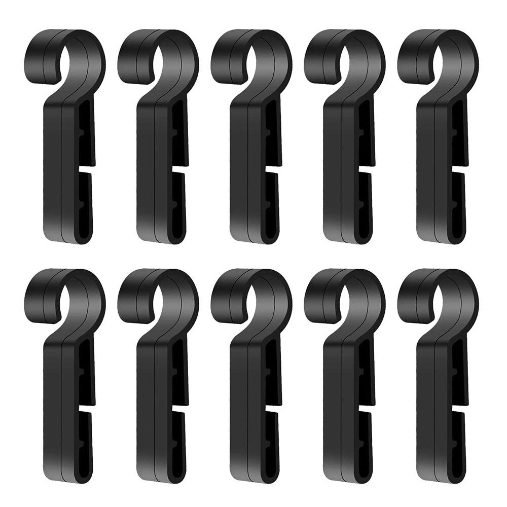 10PCS Helmet Clips Headlamp Hard Hat Safety Helmet Cap Head Lamp Buckle Hook Kit - Image 7
