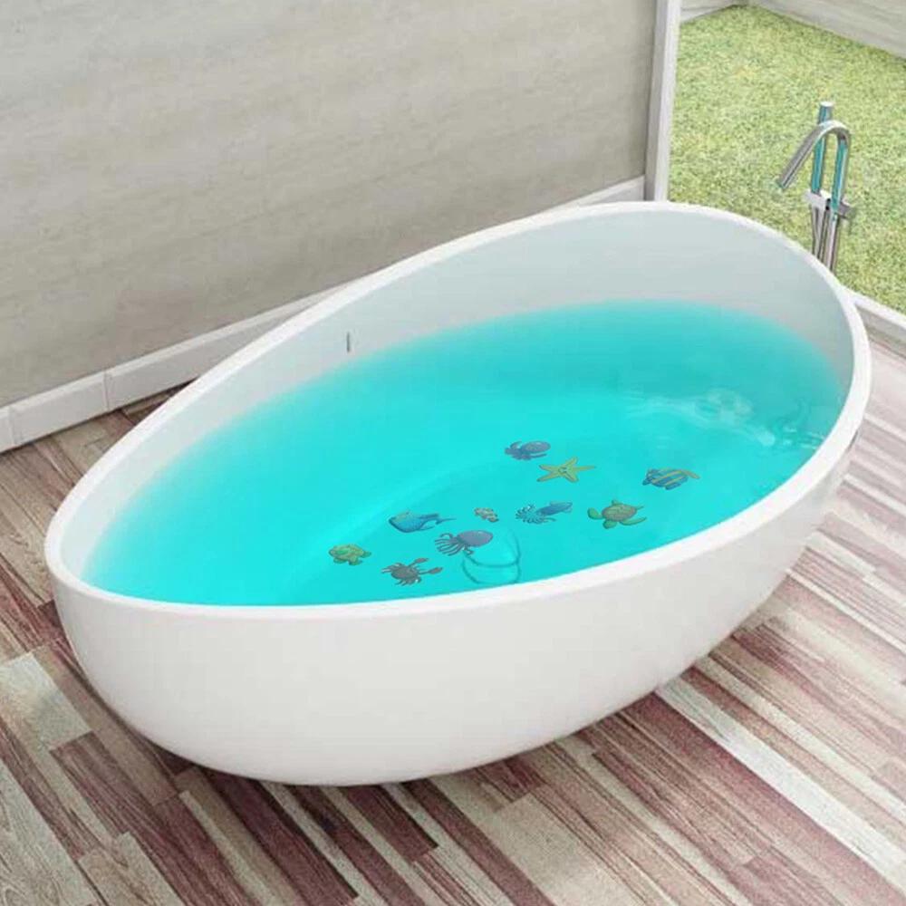 10PCS Non-Slip Stickers Bath Tub Stickers Mat Anti Skid Shower Bathroom Mat Home - Image 5