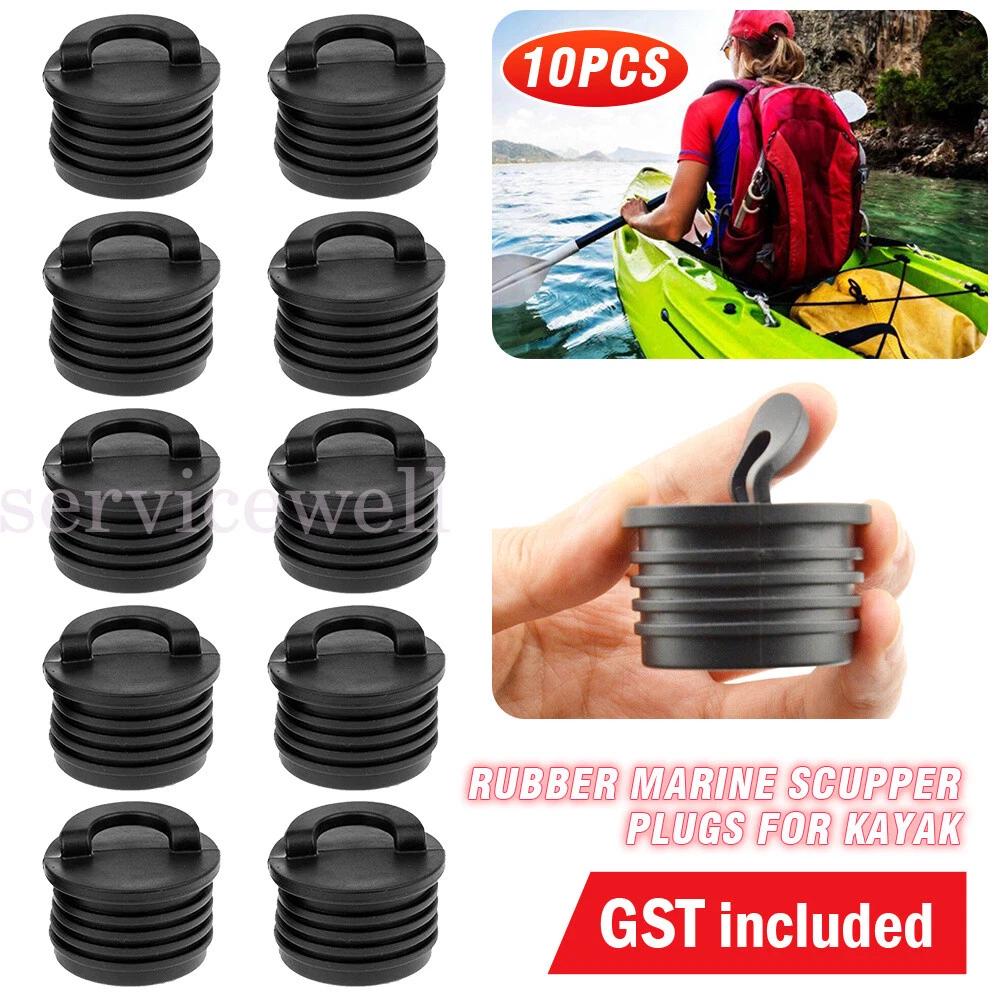 10PCS Rubber Marine Scupper Plugs Drain Holes Stopper Bungs for Kayak Canoe Boat