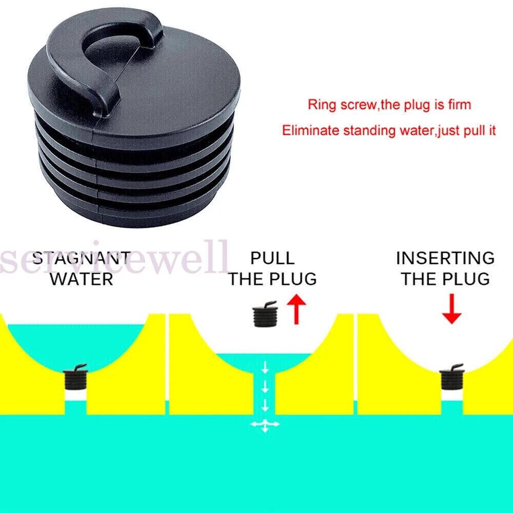 10PCS Rubber Marine Scupper Plugs Drain Holes Stopper Bungs for Kayak Canoe Boat - Image 7