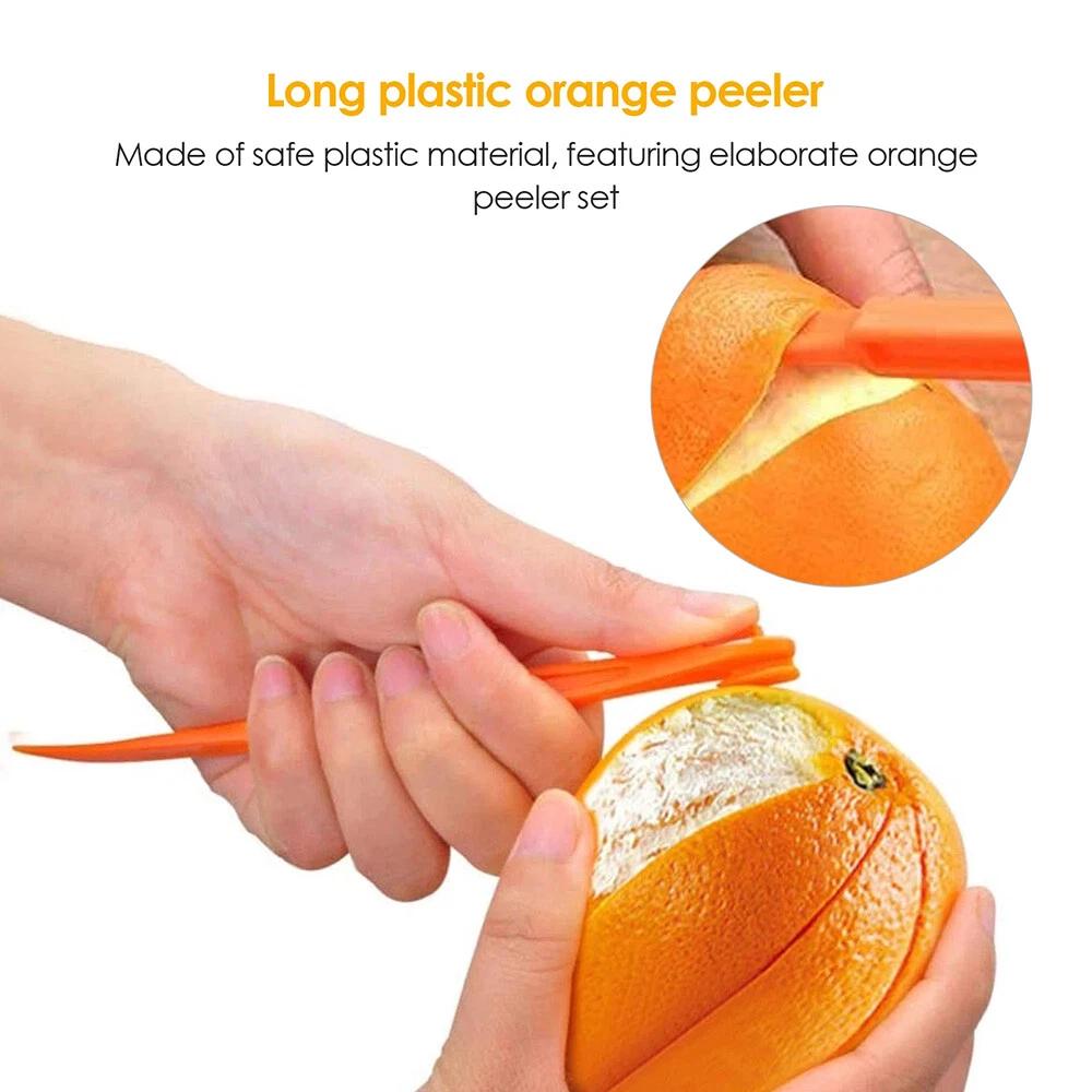 10Pcs Cutter Skin Remover Fruit Peelers Slicer Citrus Opener Kitchen Tool Orange - Image 7