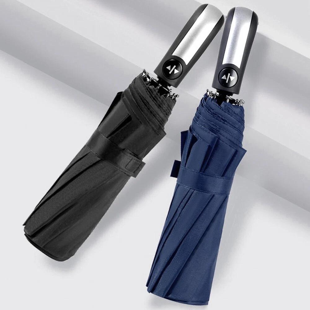 10Ribs Automatic Umbrella Auto Open Close Compact Folding Anti Rain Windproof AU - Image 7