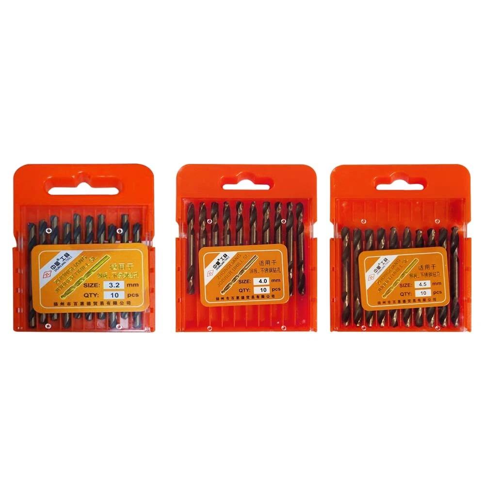 Drill Bits Double Ended HSS Metal Bit Set Twist - 3.2mm 4.0mm 4.5mm
