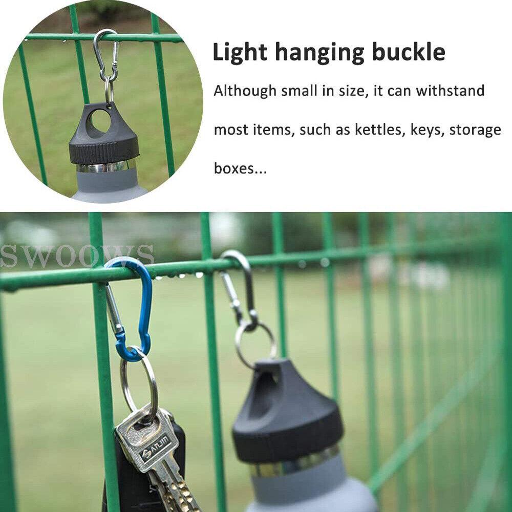 Alloy Snap Hook Carabiner Key Chain Clip Keychain Hiking Camp Outdoor - Image 5