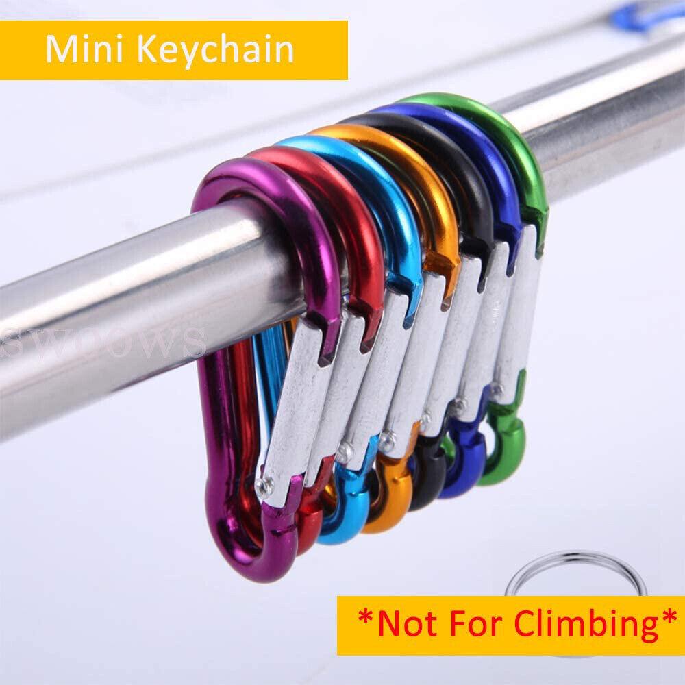 Alloy Snap Hook Carabiner Key Chain Clip Keychain Hiking Camp Outdoor - Image 2