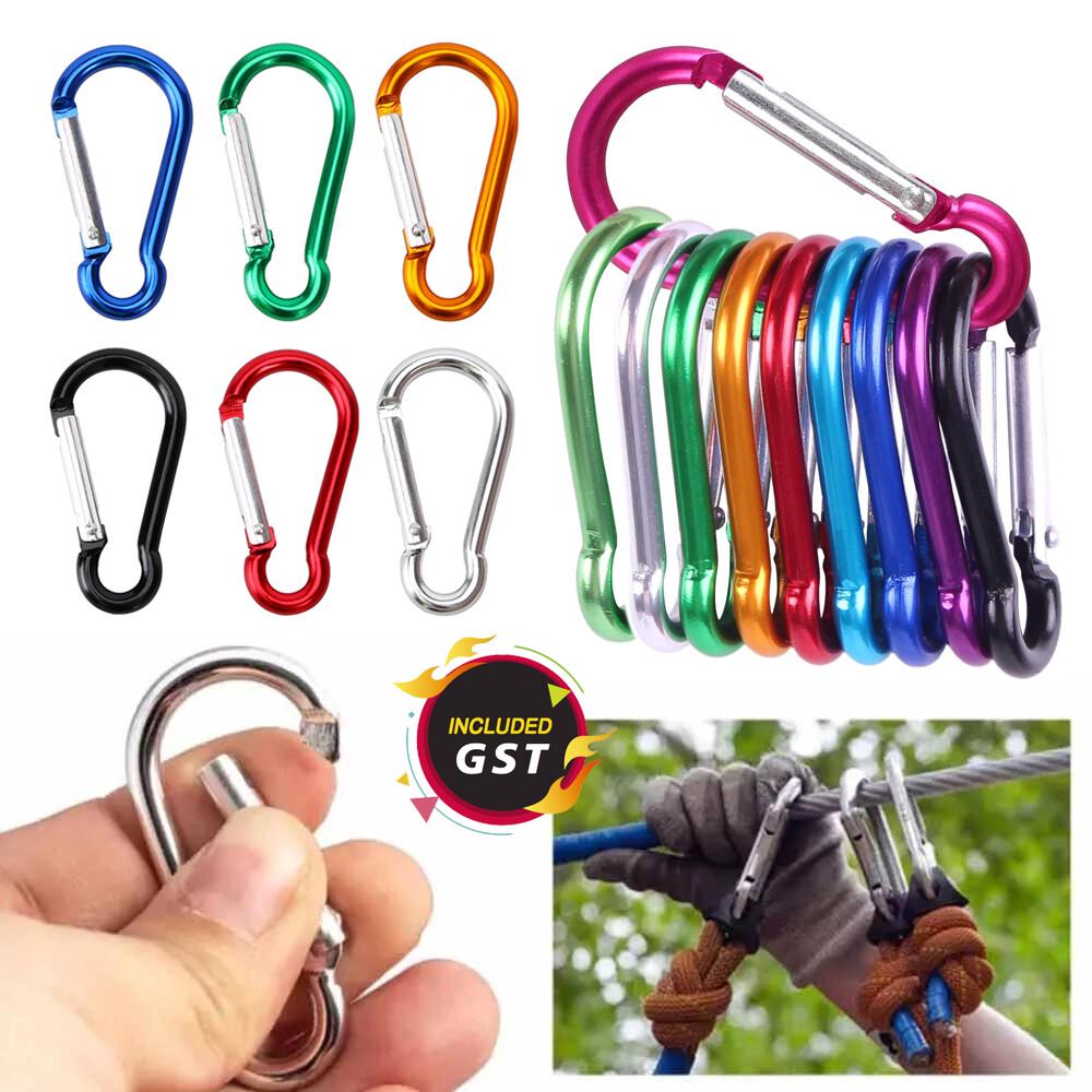 Alloy Snap Hook Carabiner Key Chain Clip Keychain Hiking Camp Outdoor