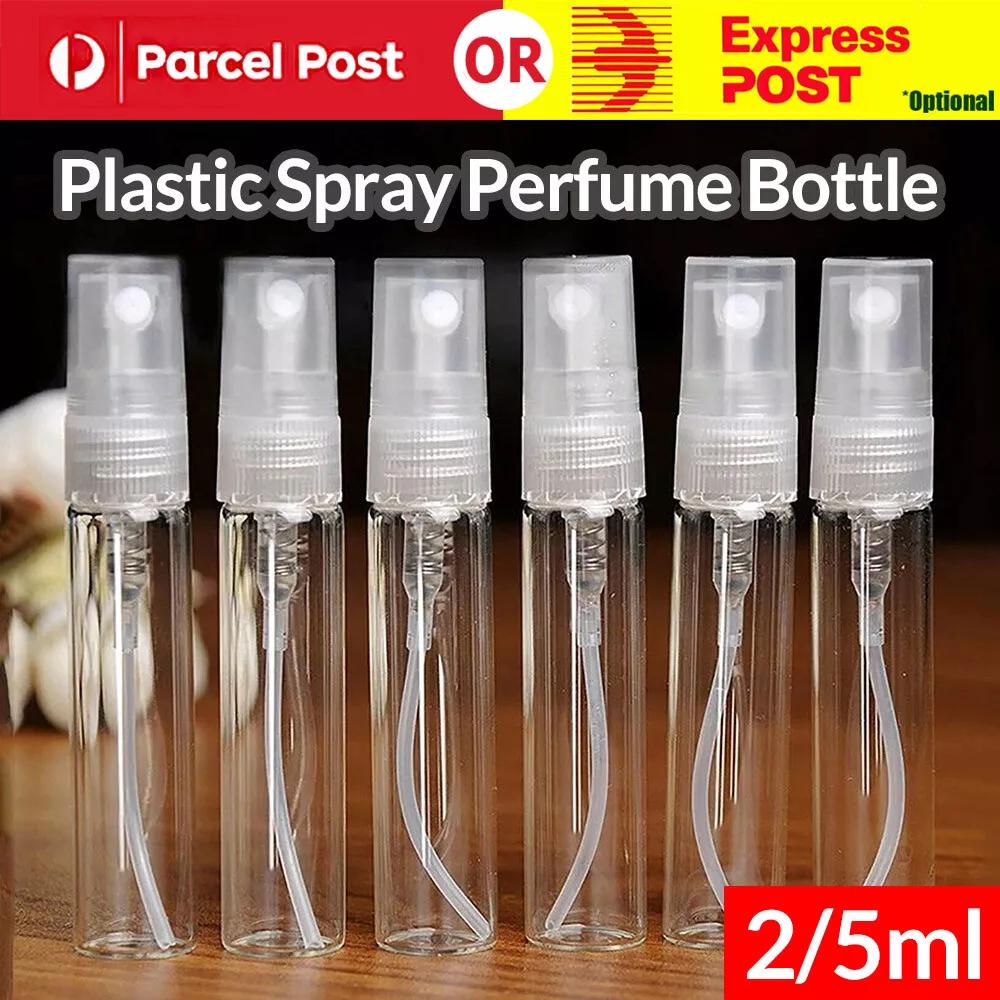 Plastic Spray Bottle Empty Perfume Refill Sample Clear Container 2/5ml