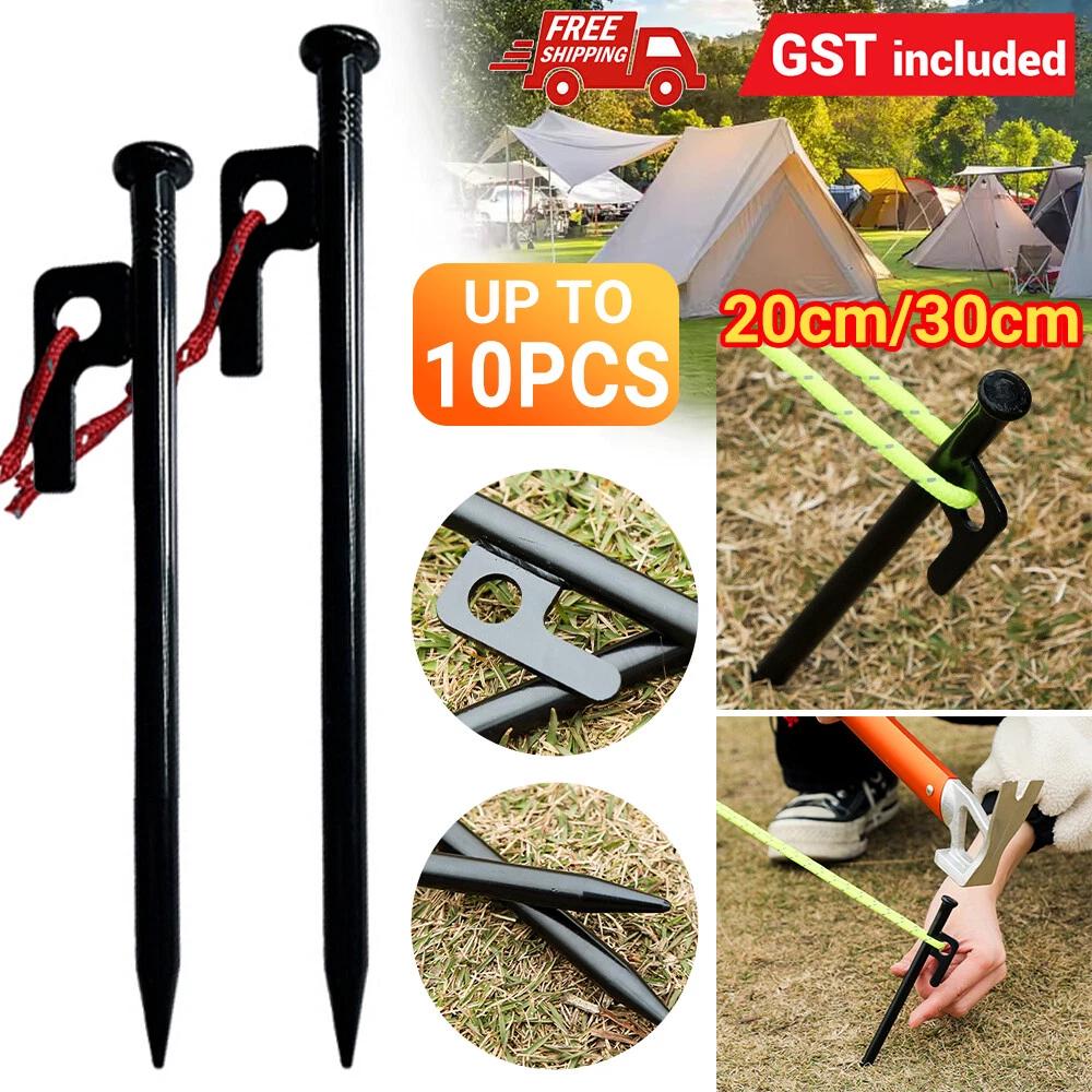 Heavy Duty Steel Metal Tent Canopy Camping Stakes Peg Ground Nail AU