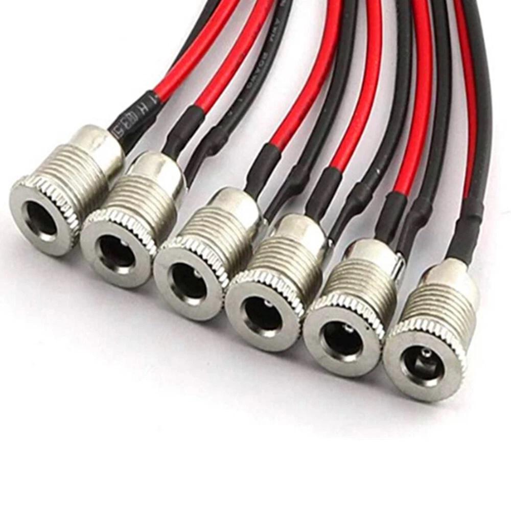 10pcs 5.5 mm x 2.1mm DC Power Jack Socket Female Panel Mount Connector DC 30V 5A - Image 2
