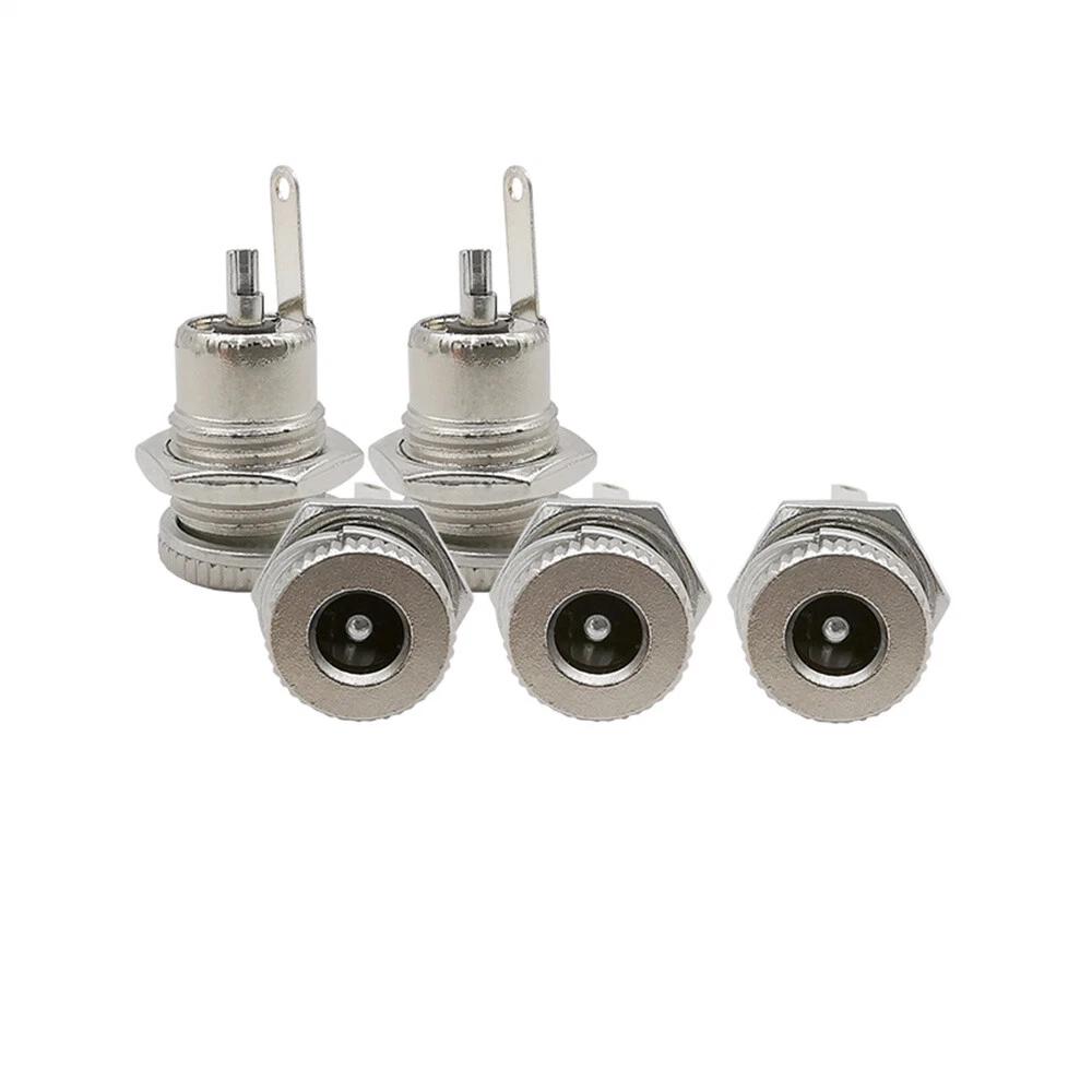 10pcs 5.5 mm x 2.1mm DC Power Jack Socket Female Panel Mount Connector DC 30V 5A - Image 4