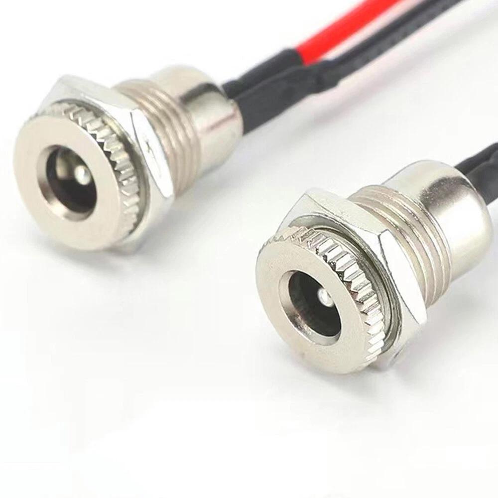 10pcs 5.5 mm x 2.1mm DC Power Jack Socket Female Panel Mount Connector DC 30V 5A - Image 6
