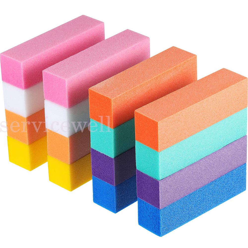 10pcs Block Acrylic Sponge Files Surface Art Sanding Manicure Care Buffer Nail - Image 2