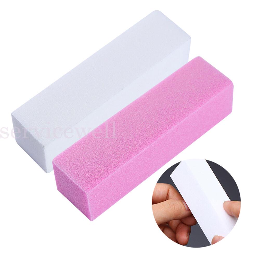 10pcs Block Acrylic Sponge Files Surface Art Sanding Manicure Care Buffer Nail - Image 4