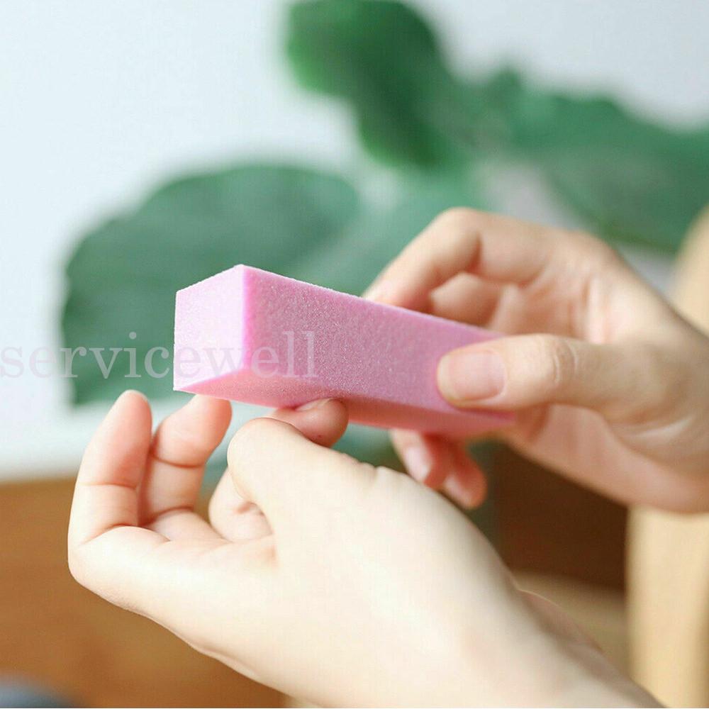10pcs Block Acrylic Sponge Files Surface Art Sanding Manicure Care Buffer Nail - Image 7
