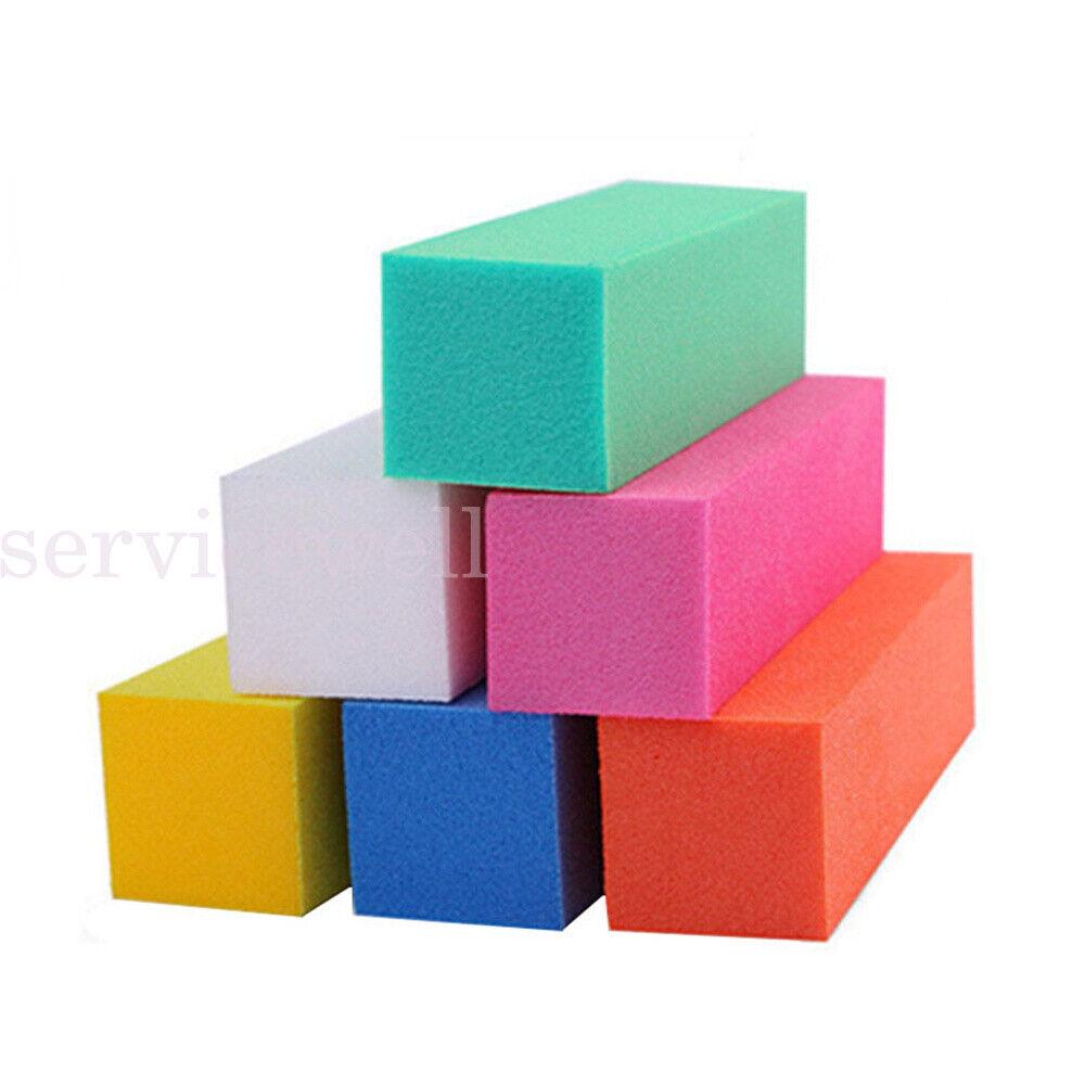 10pcs Block Acrylic Sponge Files Surface Art Sanding Manicure Care Buffer Nail - Image 5