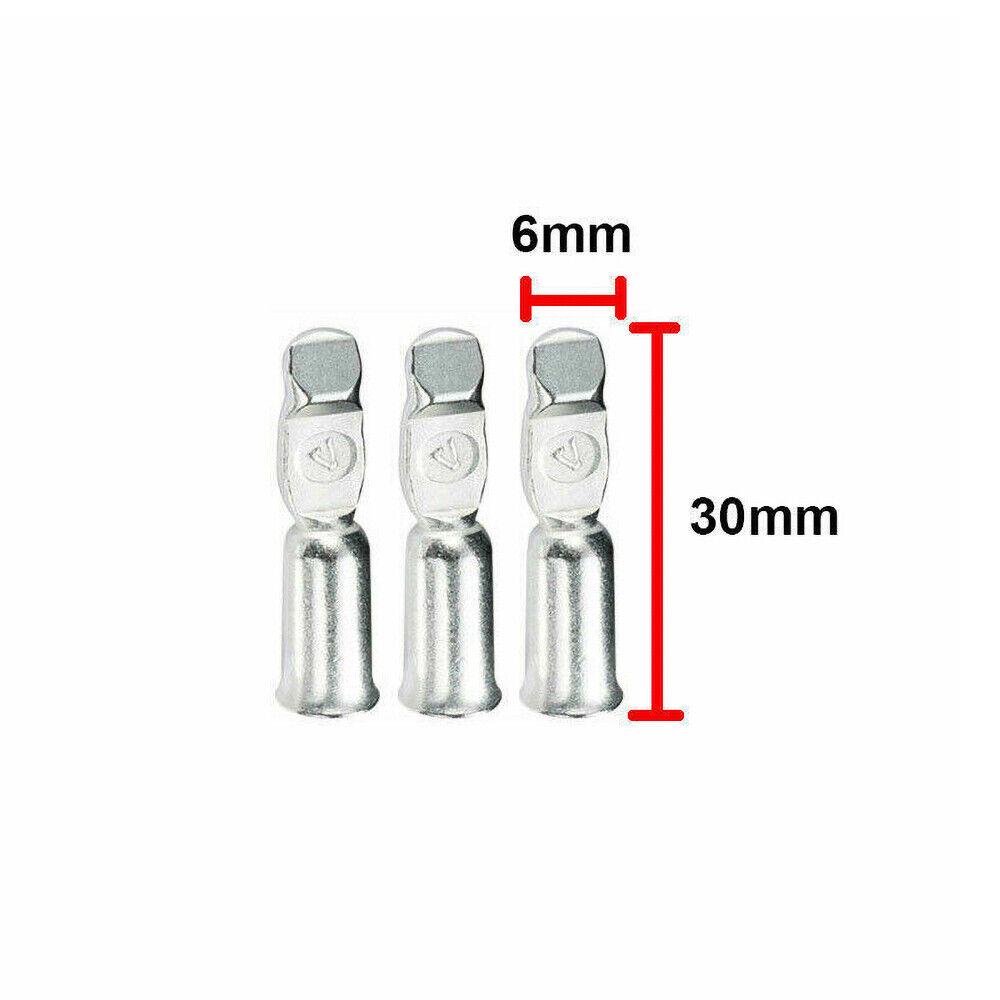 10pcs Lugs Terminals For Anderson Plug Contacts Pins 50 amp Connectors 6AWG AU - Image 2