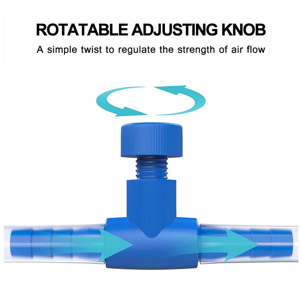 10x Fish Tank Aquarium Airline Regulator Pump Air Line Tube Flow Control Valve - Image 6