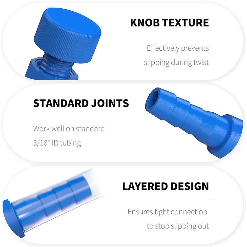 10x Fish Tank Aquarium Airline Regulator Pump Air Line Tube Flow Control Valve - Image 4