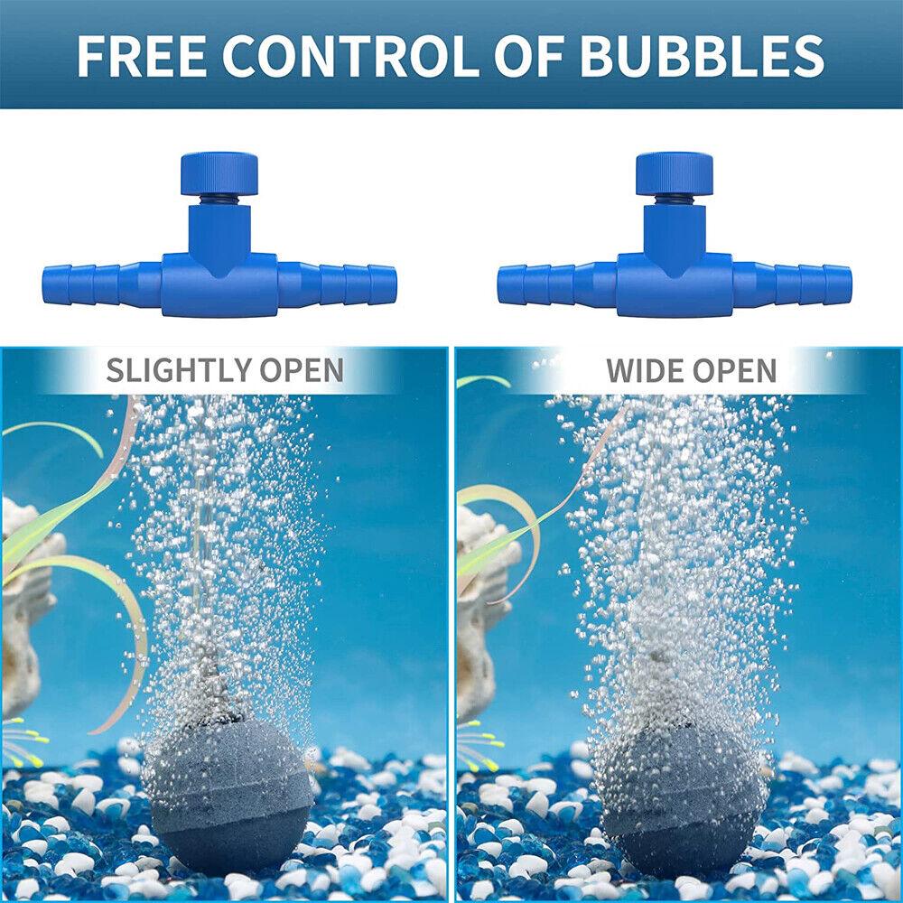 10x Fish Tank Aquarium Airline Regulator Pump Air Line Tube Flow Control Valve - Image 2