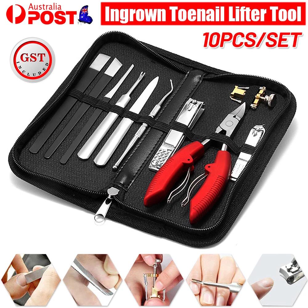 10x/set Ingrown Toenail Treatment Tool Foot Pedicure Household Nail Clipper Tool