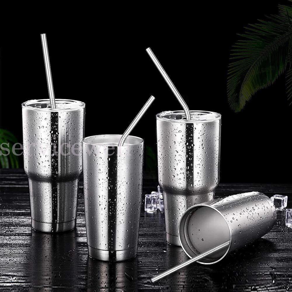 11pcs Reusable Stainless Steel Metal Straw Set with Brush for Drinking - Image 6