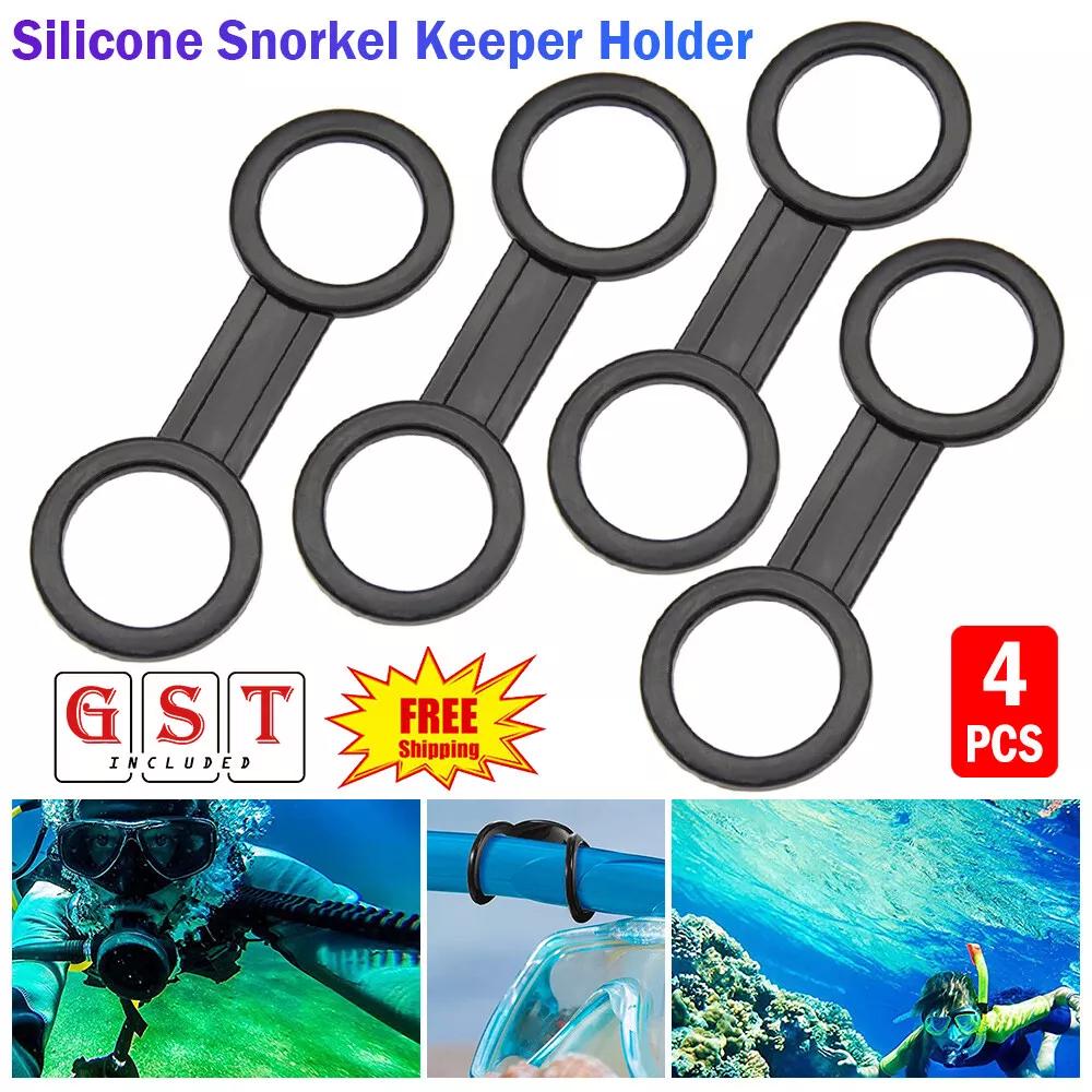 12PCS Silicone Snorkel Keeper Holder Scuba Diving Snorkelling Snorkel mask clip