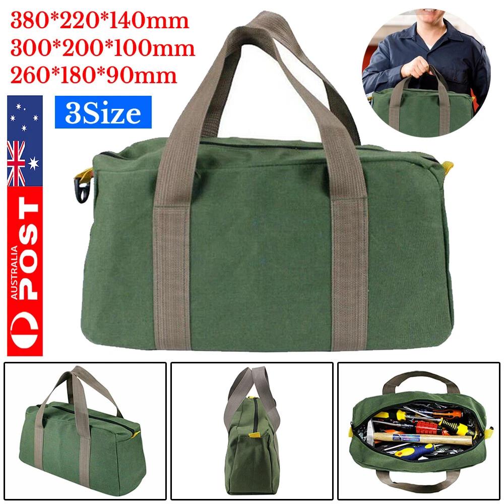 Waterproof Tool Bag Portable Storage Toolkit Hand Heavy Case Canvas Duty