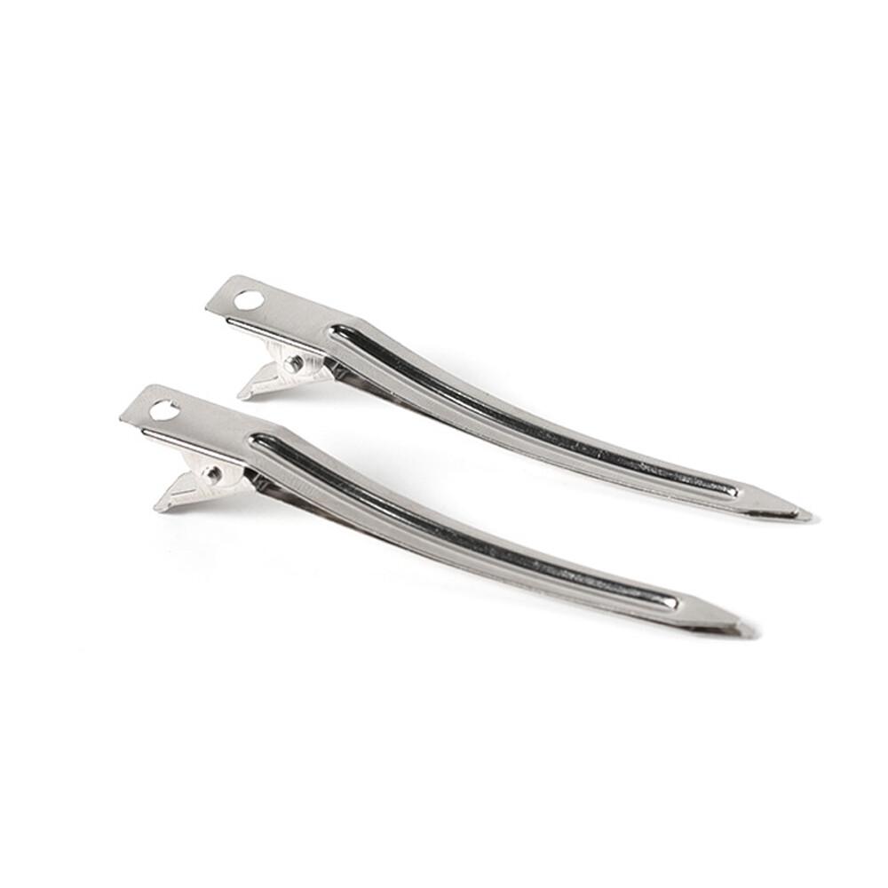 12 X Duck Bill Hair Clips Metal Alligator Curl Sectioning Clips with Holes AU - Image 5
