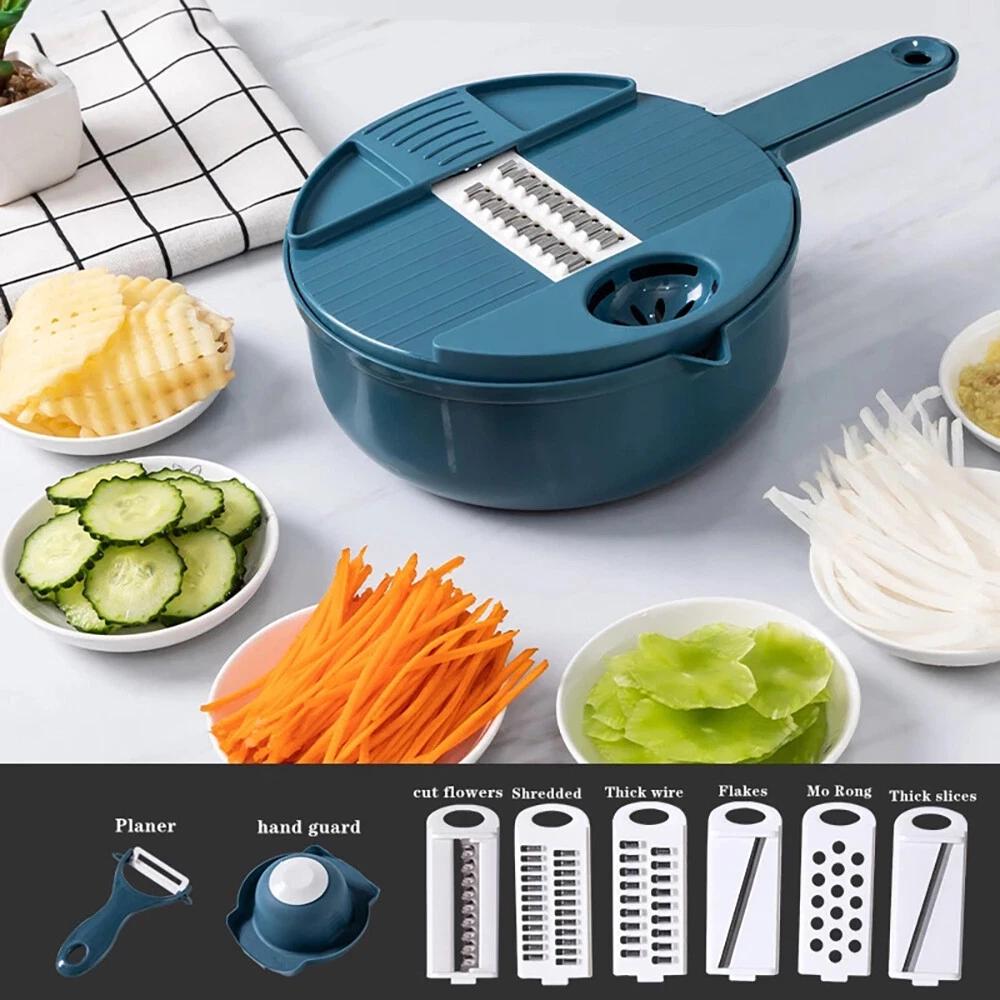12 in 1 Multifunctional Kitchen Chopping Artifact Vegetable Slicer Food Chopper - Image 6