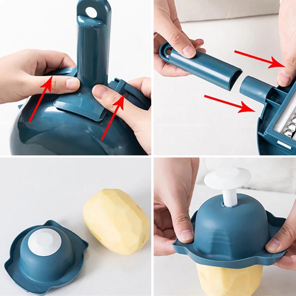 12 in 1 Multifunctional Kitchen Chopping Artifact Vegetable Slicer Food Chopper - Image 5