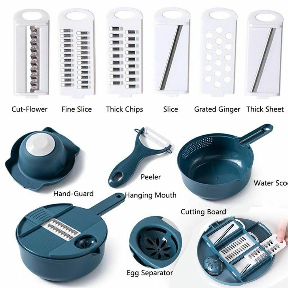 12 in 1 Multifunctional Kitchen Chopping Artifact Vegetable Slicer Food Chopper - Image 4