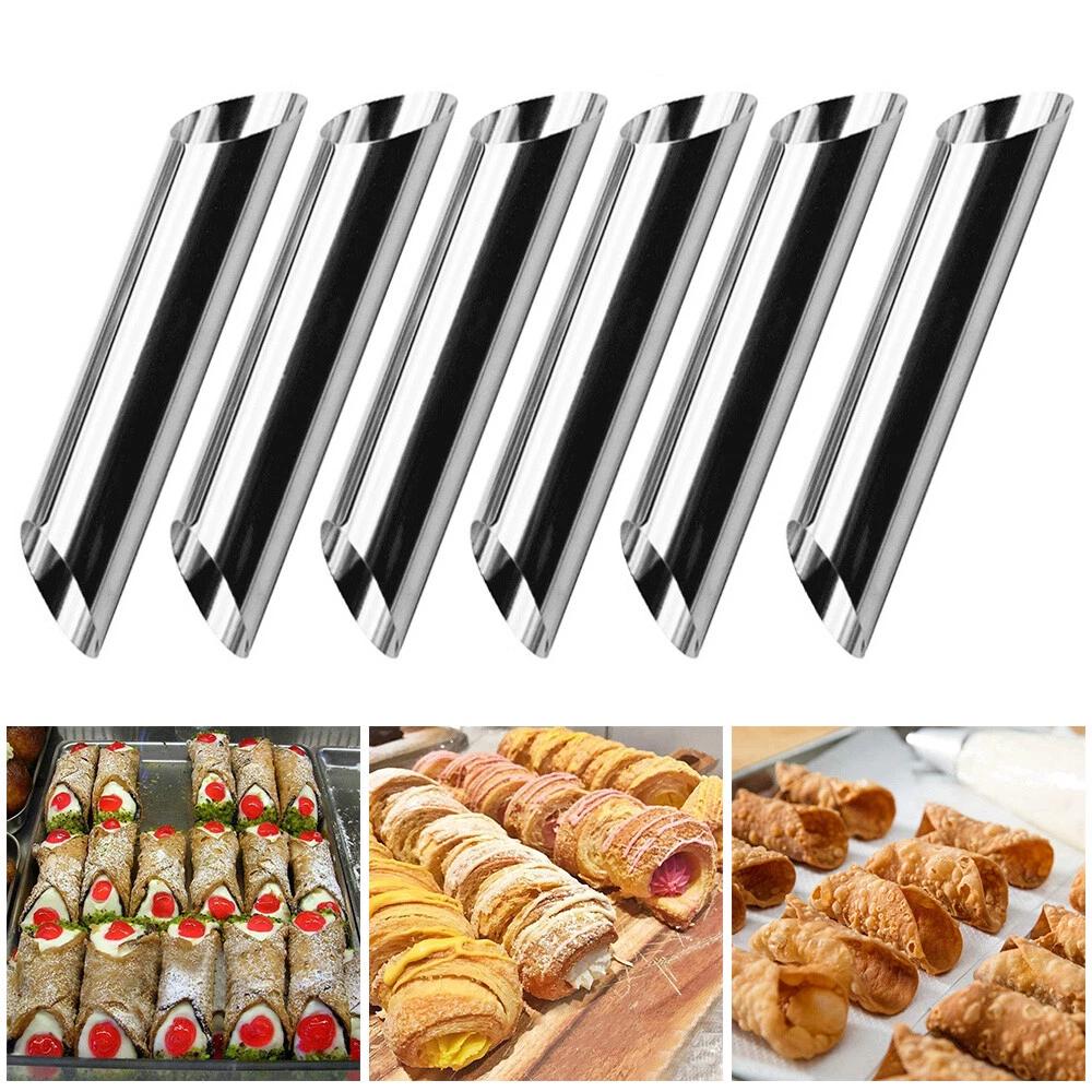 12pcs Stainless Steel Cannoli Tubes Cream Shells Roll Moulds Pasty Baking Tube - Image 6